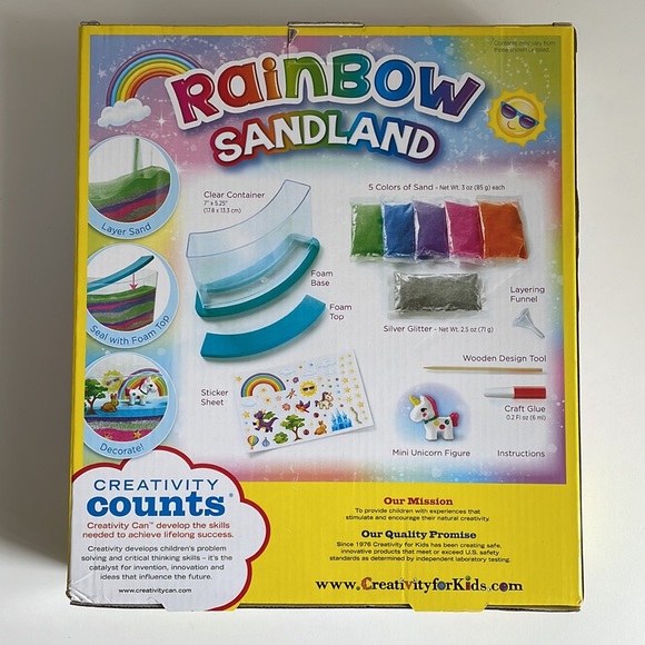 Creativity for Kids Rainbow Sand Land - Unicorn Sticker Activity Craft - NEW - Picture 5 of 5